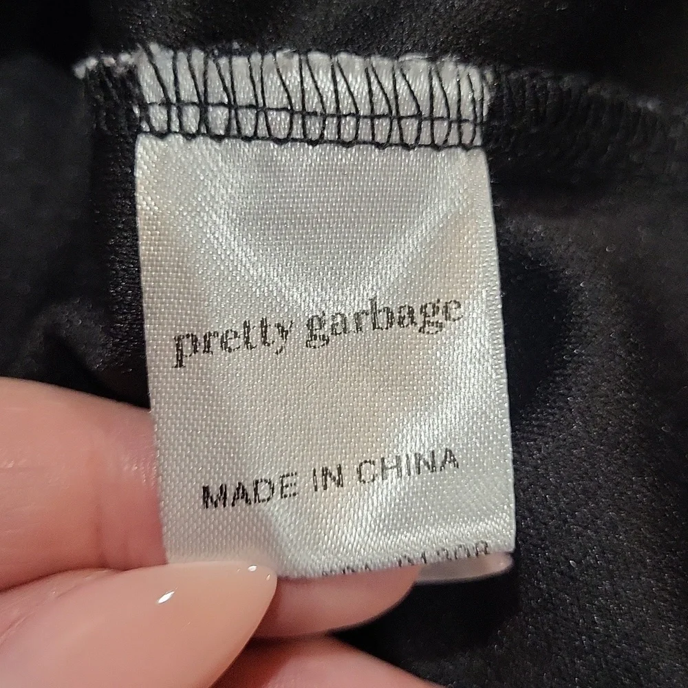 Dolls Kill Pretty Garbage Swirl Mesh Top